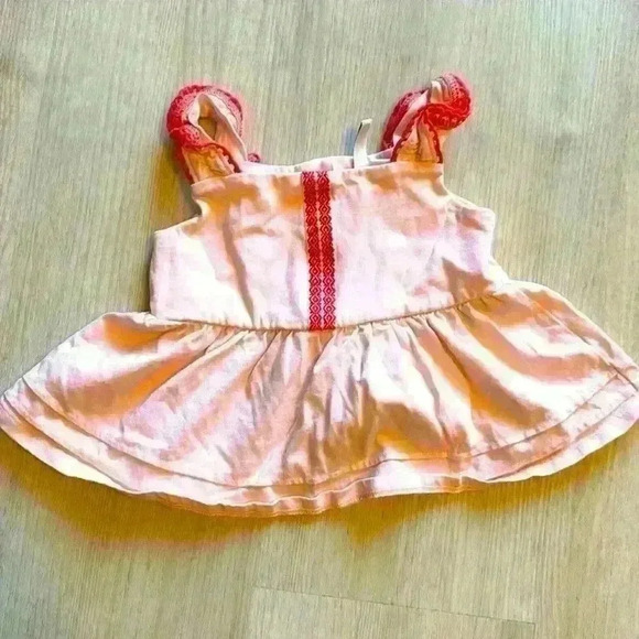 Janie and Jack Other - Janie and Jack flared top with embroidery size 18-24m